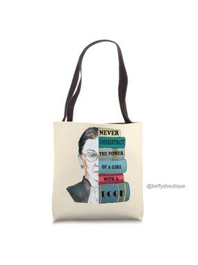 RBG Tote Bag Notorious Feminists Spun Polyester Canvas Double Stitched